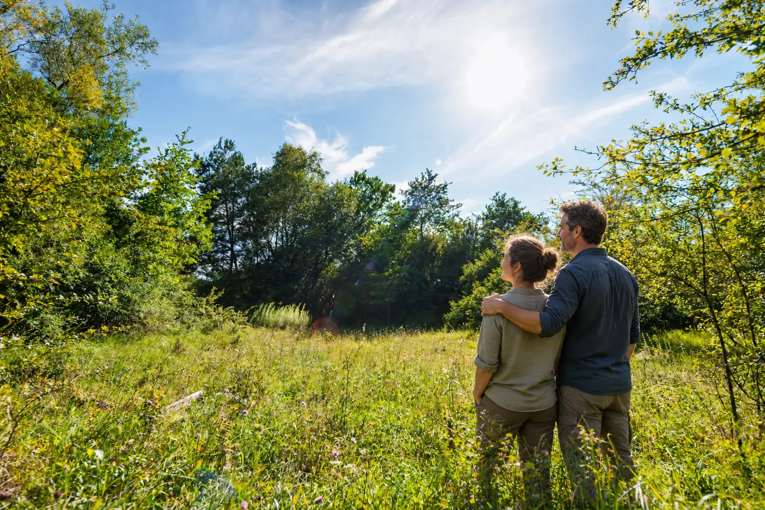 Illustrative AI scene: spending time together outdoors in Bavaria